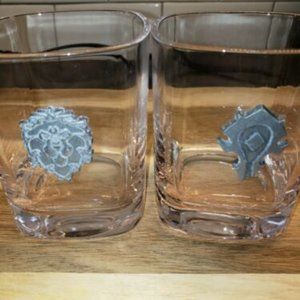 World Of Warcraft Crystal Lowball Glasses Lootcrate Exclusive - USED